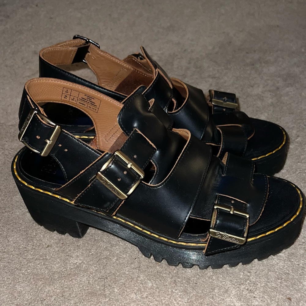Dr. Marten Platform Leather Sandal